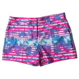 Slazenger Girls Golf Pink Blue Striped Activewear Adjustable Waistband XL